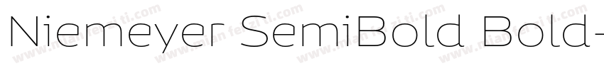 Niemeyer SemiBold Bold字体转换
